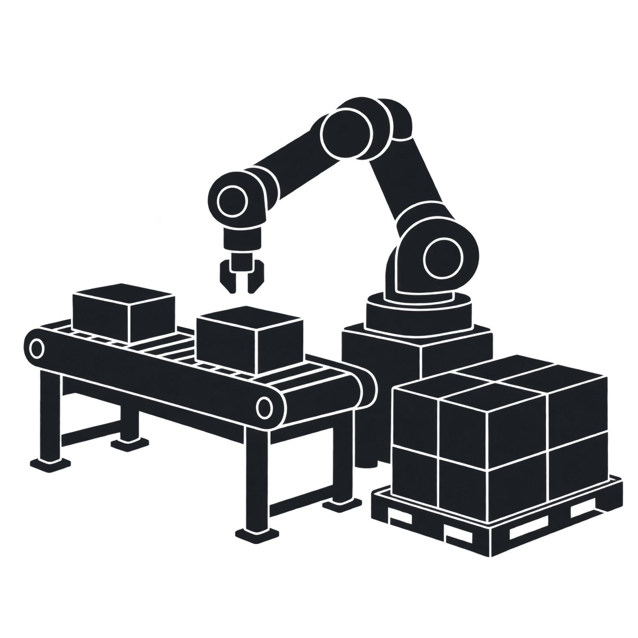 Palletizing & handling silhouette